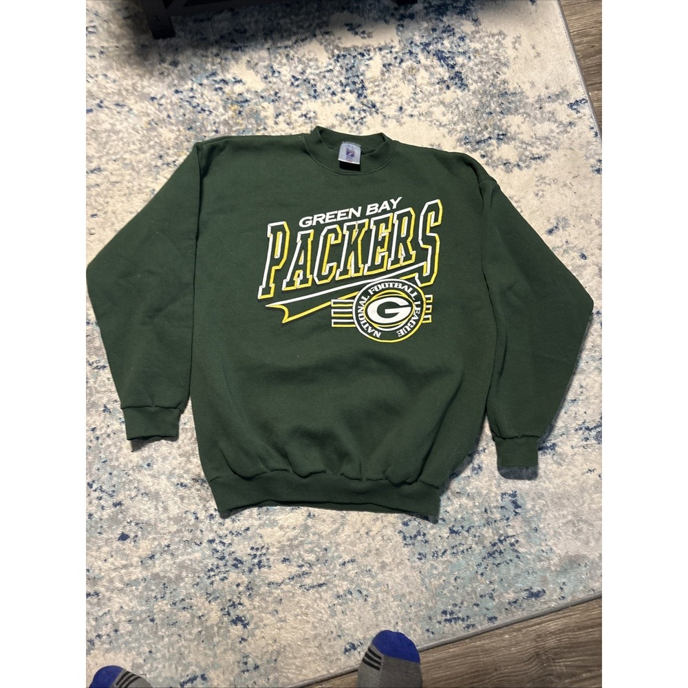 Green Bay Packers NFL LOGO7 Sweatshirt Mens Large Excellent Condition